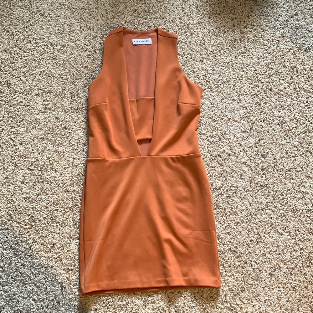 Kittenish sleeveless dress. Brand new. Never worn!
